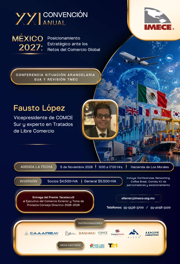 Cartel: Situación arancelaria EUA y revisión TMEC — Fausto López